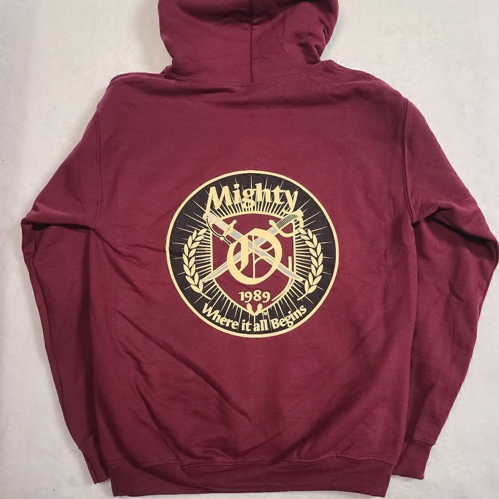 Marine Corps 4th Battalion Oscar Company Logo Burgundy Hoodie